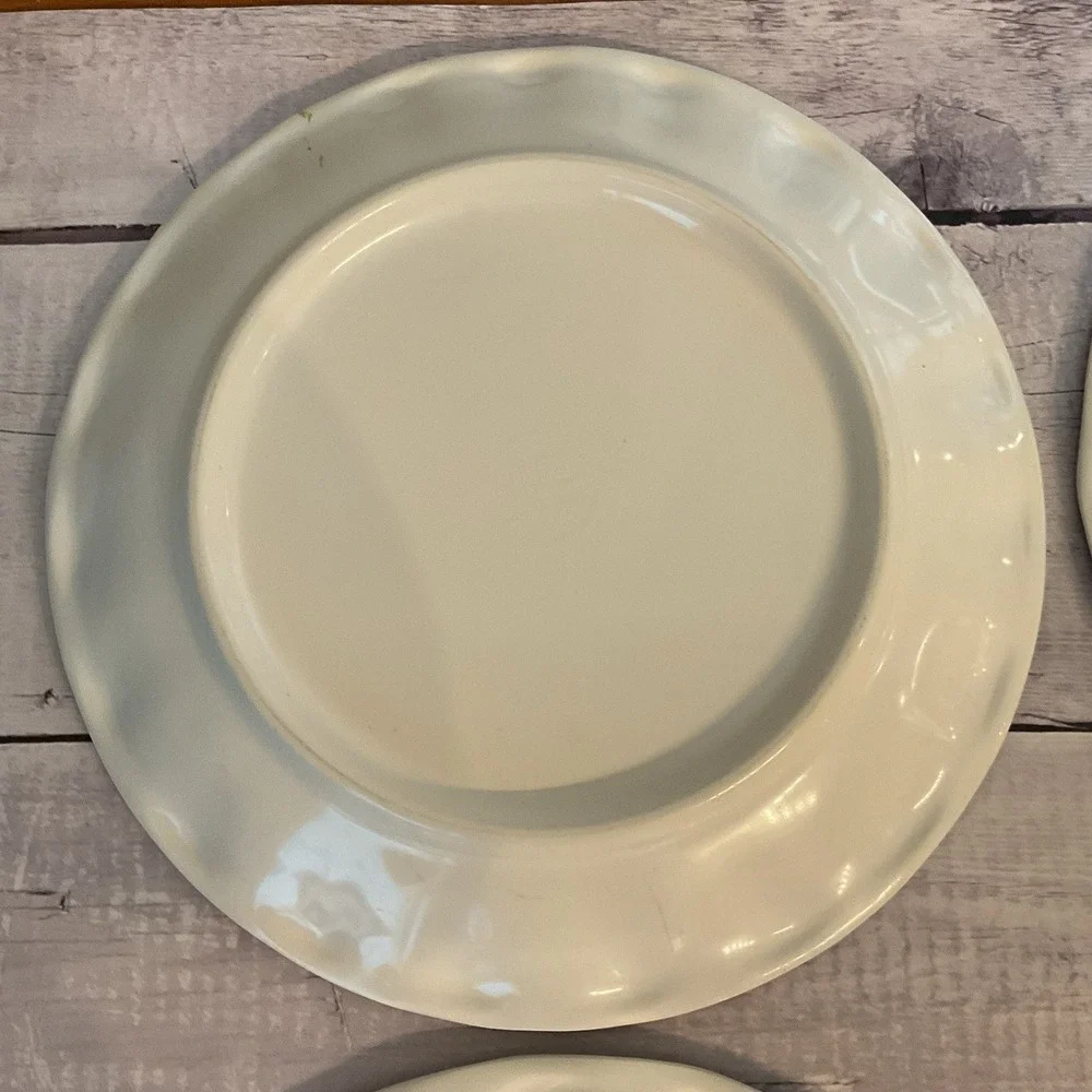 Pottery Barn Del Sol Melamine Dinner Plates Mixed Patterns 10.25